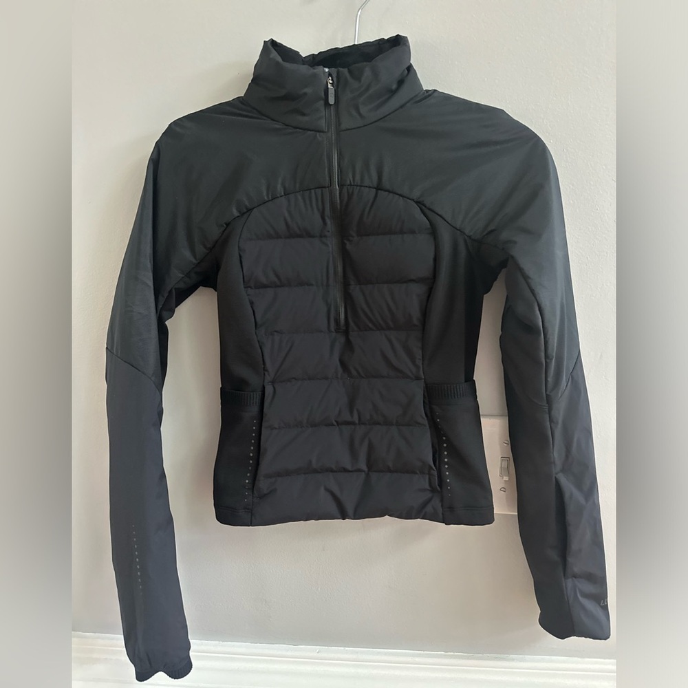 Lululemon Down For It All cropped half-zip pullover jacket